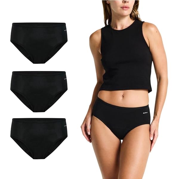 Culotte Menstruelle Modibodi - Shorty Super Absorbant 50ml - Noir