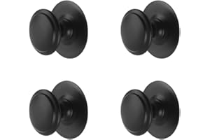 liyun 4 Stück Schubladen Griffe Selbstklebende Knöpfe für Schränke Schrankgriffe Edelstahlgriff Selbstklebende Knöpfe Knauf zum Abziehen und Aufkleben ohne Bohren für Duschtür Spiegelschrank