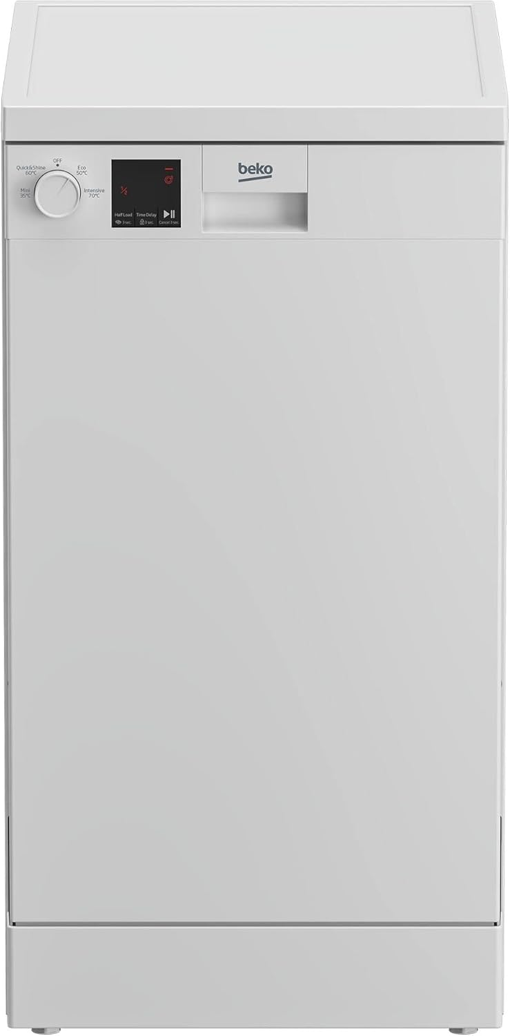 BEKO DVS04X20W Slimline Dishwasher - White - E Rated