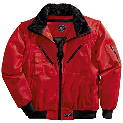 Outdoorjacke Übergangsjacke 3 in 1-Pilotenjacke Take-Off - Größe L - rot