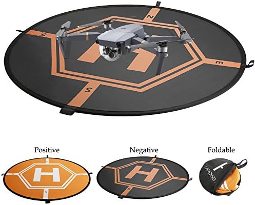 AttoPro Universal Drone Landing Pad, Fast-Fold RC Quadcopter Helicopter Protective Apron Helipad for DJI Mavic Pro, Phantom 2/3/4/4 Pro, Inspire 2/1, 3DR Solo, GoPro Karma, Parrot, Syma