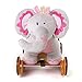 Labebe - Wooden Rocking Elephant and Ride on (Pink elephant)