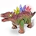 Produktbild Upxiang Dinosaurier Walking Wirbelsäule Augen Leuchten Spielzeug Glühende Dinosaurier Elektrische Stegosaurus (Walk Forward und Roar) Kinder Interaktive Dino Spielzeug