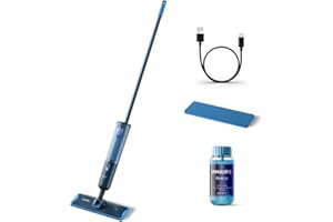 Philips OneUp 3000 Series Electric Mop - 2X Cleaner Floors², 2X Faster Mopping, Cordless With 360° Rotating Hinge, Washable Reusable Pads, Long-Lasting Battery (XV3101/01)