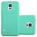 Produktbild Cadorabo Hülle für Samsung Galaxy S5 / S5 NEO - Hülle in Frosty GRÜN – Hardcase Handyhülle im matten Frosty Design - Schutzhülle Bumper Back Case Cover