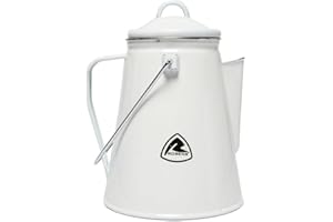 ROBENS Unisex - Adult MOV9956738 Tongass Enamel Kettle White 2022 Camping Tableware, Multicoloured, One Size