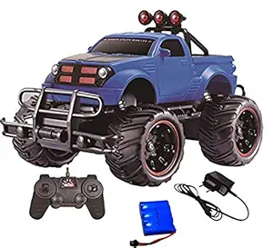 IndusBay Remote Control Hummer Jeep Car Off Road Cross Country Style Monster Truck Rally Racing Series 1:20 Blue