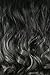 22" Claw on Ombre Two Tone Synthetic Curly Wavy Ponytail Hair Extensions Black to Dark Grey
