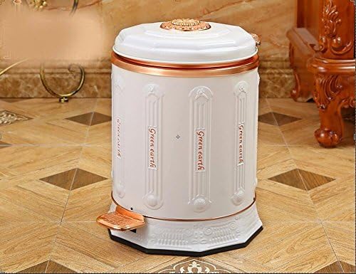 QPSSP A bronze garbage can; a pedal garbage can; a garbage can with a cover,61,d