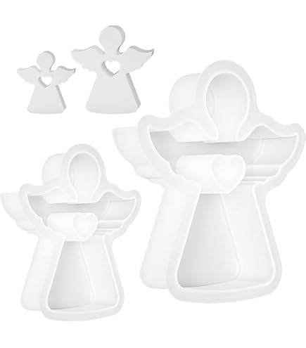 Stampo 3D Silicone Ali D'Angelo - Per Cioccolatini, Saponi E Decorazioni | 2 Pezzi | Resistente Al Calore