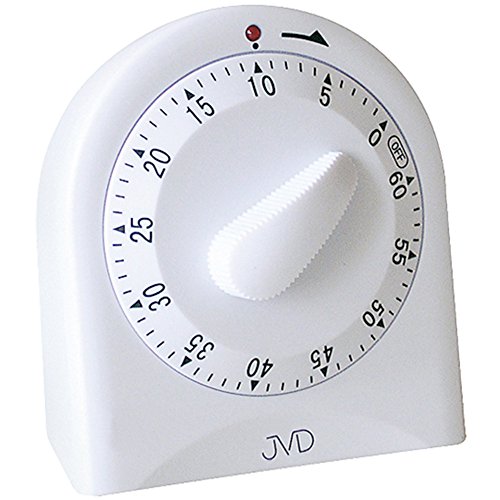 JVD SR82.1 Kurzzeitmesser Kurzzeitwecker Küchen Timer analog weiß