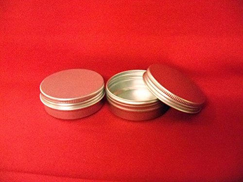 10 x ALUMINIUM TINS JARS CONTAINER (60ml) For Nail Art/MakeUp/Cosmetic/Travel/Lip Balm/Tattoo Supplies