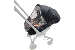 Colu Kid Housse de pluie pour poussette compatible avec les sièges d’auto et les poussettes Doona X, i et Doona + - imperméable, coupe-vent, respirant avec fermeture éclair large