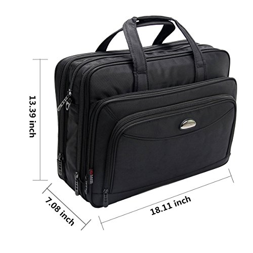 17-Zoll-Laptoptasche  Umh  ngetaschen  erweiterbare Gro  raum-Business-Aktentasche  2-in-1-Messenger-Taschen f  r M  nner  Crossbody Reisetasche Fit b