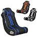Produktbild FineBuy Soundchair NINO in Schwarz Blau | Musiksessel mit eingebauten Lautsprechern | Multimediasessel für Gamer mit 2.1 Soundsystem & Subwoofer | Music Gaming Rocker Racing Chair