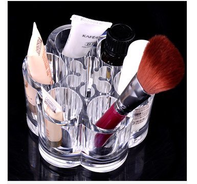 Acryl Make-up Pinsel Ständer Box Lippenstifthalter Pinselhalter Kosmetik Organizer kosmetisches Display Pinselständer Acryl Pinselständer von der Marke MyBeautyworld24 - 5