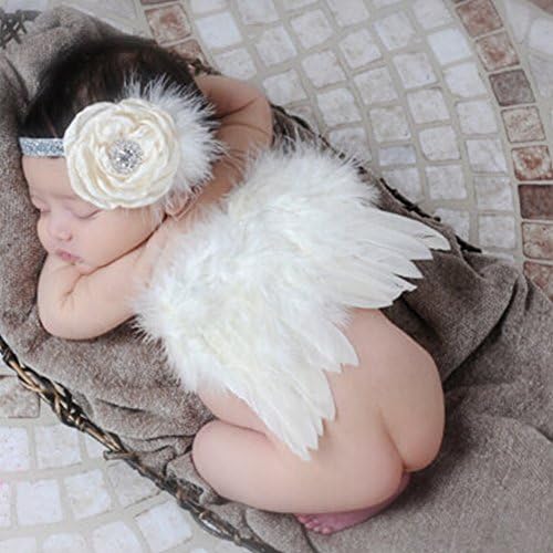 Newborn Photography Prop, Baby Costume 0-6 months, Boy Girl Photo Shoot Sets (Angel)