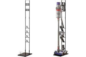 Foho Stojak do Dyson Gen5, V15, V12, V11, V10, V8, V7, V6, stabilny, metalowy, bez wiercenia, ścienny, stojący, uchwyt do przechowywania