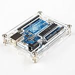 SunFounder Uno R3 Case Gehäuse Hülle Enclosure New Transparent Gloss Acrylic Computer Box Compatible with Arduino UNO R3
