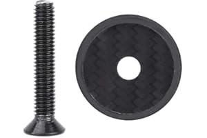 VGEBY Stem Headset Carbon Fiber Bicycle Stem Headset Top Cap with Screw for Mountain Bike