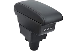 OYHCM Auto Bracciolo Compatible with Dacia Duster II 2018-2023 Bracciolo Console Centrale Braccioli Poggiabraccio Braccio Vano Portaoggetti Doppio Spazio di Archiviazione