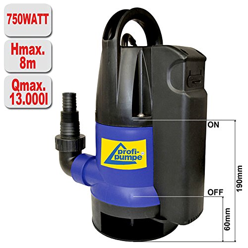 Schmutzwasser-Tauchpumpe Pumpe Dirt-Star-Extra-SS 750 als Gartenpumpe zum Bewässern und als Kellerpumpe zum Entwässern mit Schwimmerschalter, 10m Kabel