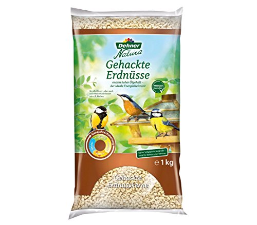 Dehner Natura Wildvogelfutter, gehackte Erdnusskerne, 1 kg