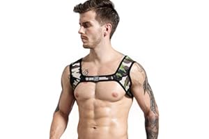 JOCKMAIL Herren Fitness Harness Schultergurte Körper Brust Sport Schultergurte Muskeltraining (DE/NL/SE/PL, Alphanumerisch, S, M, Regular, Regular, Camouflage)