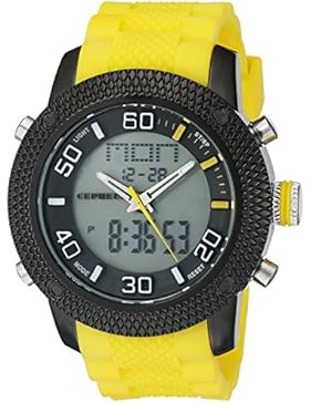 CEPHEUS Herren-Armbanduhr XL Analog - Digital Quarz Silikon CP903-620B
