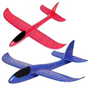 Lucid Airplane Toy, 17.5 Large Throwing Waterproof Foam Plane(1 Unit)
