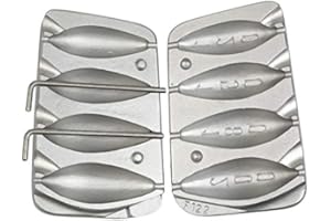 FISHING4U Torpedo Beach Bomb In-Liner - Molde para pesca (120 – 150 – 180 – 200 g)