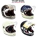 Produktbild Neu Fiberglas-Helm Viper F656 Motorrad Integralhelme Vintage Vollgesichts-MotorradHelm Classic Custom Chopper, Bobber Retro Stil Helme (Creme,L)