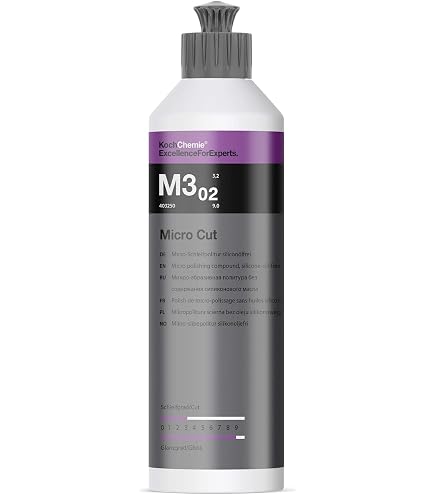 Kit Polissage Koch Chemie 250 Ml – Heavy Cut + Fine Cut + Micro Cut + 3 Tampons 76 Mm + Chiffons Microfibre