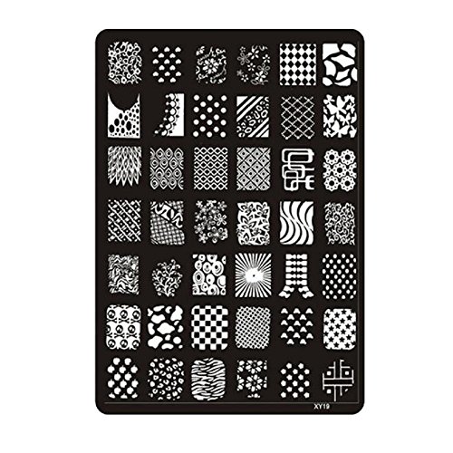 Nails Design, Internet Nail Art Decor Stamping Printing Plate Manicure Stamps Templates 007