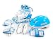 Produktbild Kinderplay KP0059B-A - Kinder Inliner Schlittschuhe verstellbar Rollschuhe, 4-in-1, blau