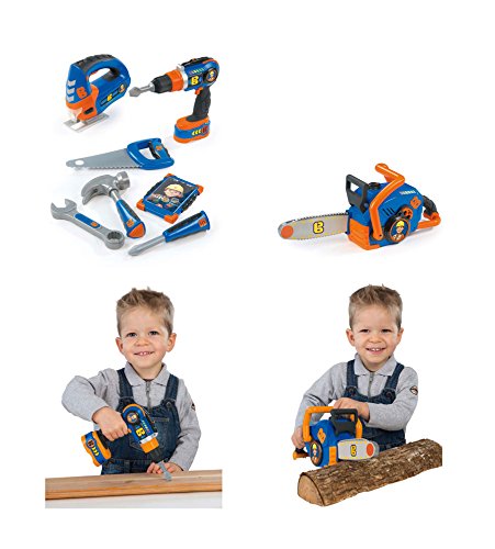 Preisvergleich Produktbild Ideal Bob der Baumeister Set Werkzeugset mit Elektrische Kettensäge Werkzeug Säge