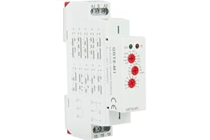 SEAFRONT GRT8-M1 AC/DC 12V ~ 240V Relais Temporisé Multifonctionnel Modulaire avec 10 Fonctions Montage sur Rail DIN