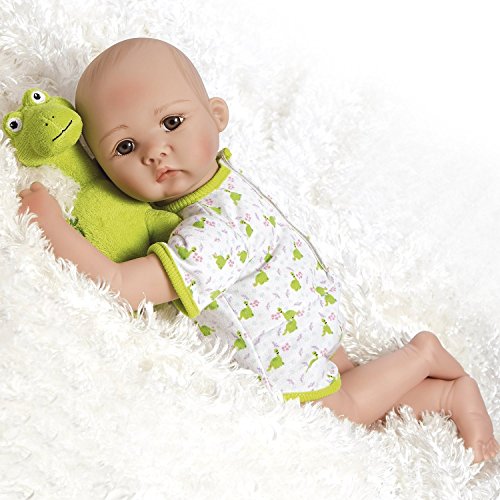 Paradise Galleries Lifelike Realistic Soft Vinyl Weighted 46cm Baby Boy Doll Gift 