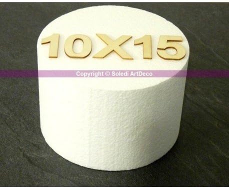 Polystyrene Disk, Thickness: 10 cm, Diameter: 11 cm, Pro High Density, 28 kg/m³, 15 cm