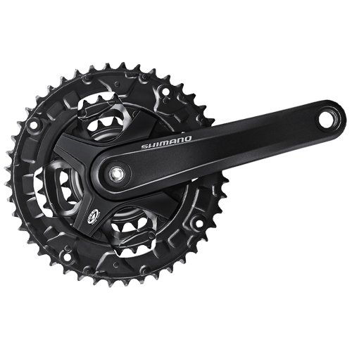 Shimano FC-M351 Kurbelgarnitur MTB Vierkant 9-fach 44-32-22 Z schwarz Kurbelarmlänge 175 mm 2016 Kurbelsatz