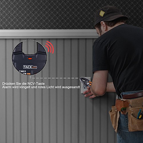 Tacklife Professional CM03 Digital Clamp Meter Smart vollautomatischer Zangenmultimeter mit 6000 Counts AC/DC Spannungsprüfer Stromtester mit Hintergrundbeleuchtung - 5