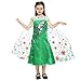 Price comparison product image Katara 1155 - Princess Elsa Frozen Fever Fancy Dress, Girls 8-9 Years, Green