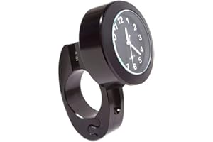 Huamengyuan Reloj del Reloj del Manillar de la Motocicleta, Prenda Impermeable de la Aleación de Aluminio