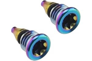 The Lord of the Tools 2 Piezas Tornillos Purga Bicicleta Compatible con Magura EBT Bicicleta Pernos Aleación Titanio Tanque Combustible Bicicleta Tornillo Orificio Llenado Aceite