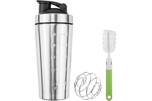 Suevut Agitador de Proteínas en Polvo de Acero Inoxidable con Bola AgitadoraGitador 750mlVaso Deportivo a Elegir