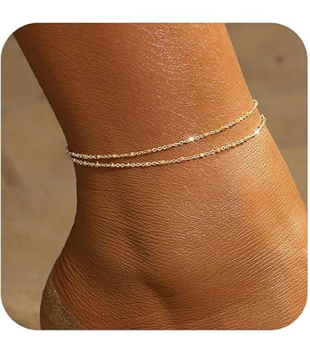 Bracelet De Cheville En Cristal Et Alliage - Style Bohème Avec Glands, Feuilles, Arc - Pour Femmes, Filles, Plage, Fêtes - 6