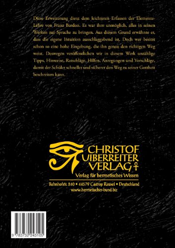 Livres Couvertures de Vertiefung Der 4 Elementelehre Des Franz Bardon