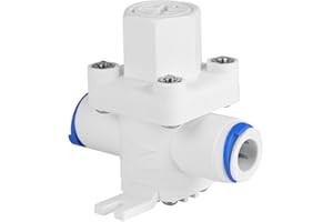 Asixx Válvula Reductora de Presión, Regulador de Presión de 3/8 Pulgada, de Plástico, para Instalarse En La Mayoría de Los Purificadores de Agua, Grifos, Etc
