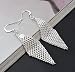 Hosaire 1X Fashion Elegant Women Girls Jewelry Crystal Diamond Net Earrings Stud Clip For Holiday Gifts