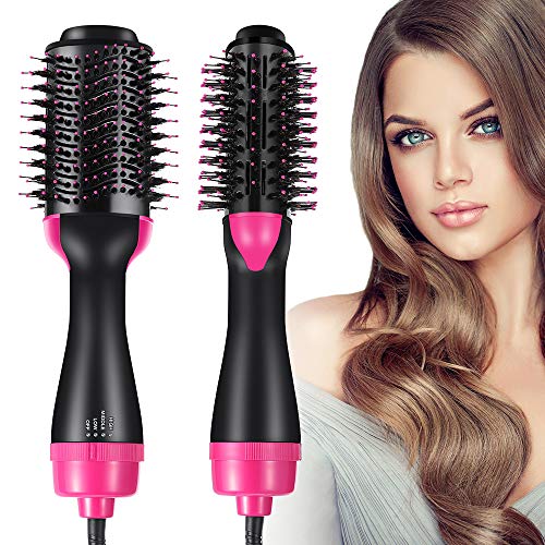 Cepillo de aire caliente Peine caliente Secador de pelo de iones negativos Cepillo de la plancha de pelo Cepillo rizador Cepillo del cabello secador de pelo Peine